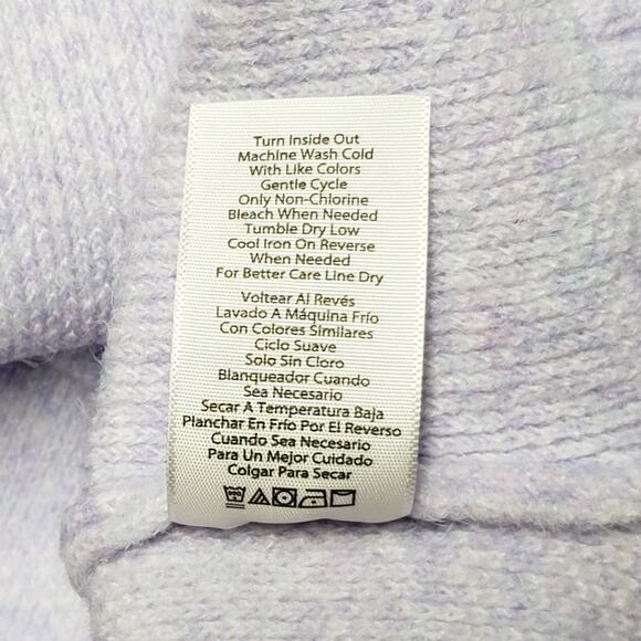 525 America Lavender Knit Sweater Womens Size L Pullover Stretch Relaxed Fit - Picture 11 of 11